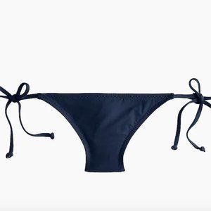 NWT J. Crew String Bikini Bottom, Navy Blue, Small